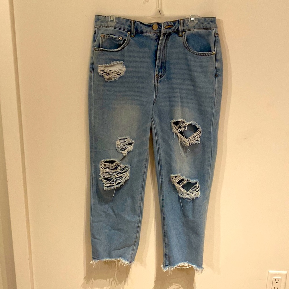 Forever 21 Stone Washed Mom Jeans